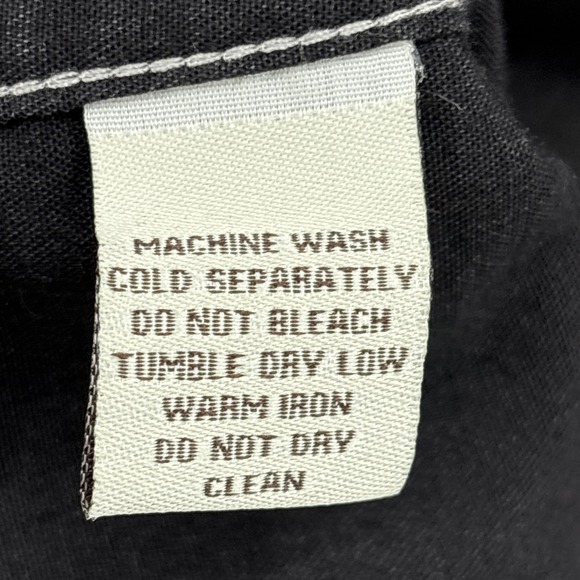 Ryan Michael Dress Womens Large Black Denim Western Shirt Tunic Crow X2067BL - Picture 7 of 14